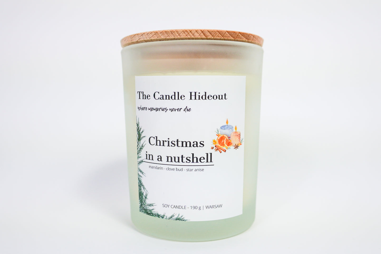 Christmas in a nutshell -  świeca o zapachu Świąt Bożego Narodzenia